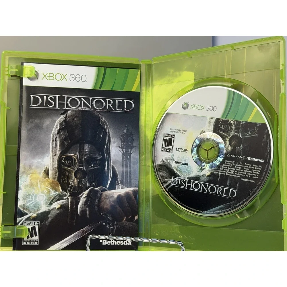 Dishonored (Microsoft Xbox 360, 2012) Complete w/ Manual